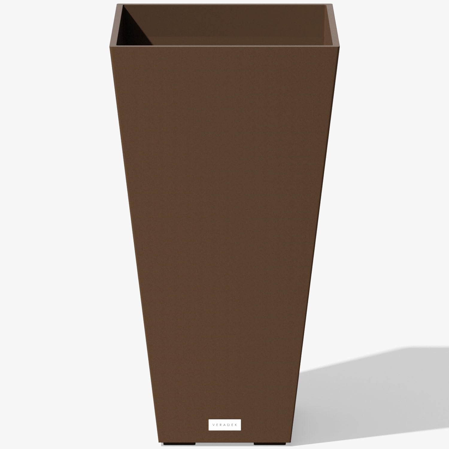 Veradek Pure Series Taper Planter - Tall Tapered Outdoor Planter with Shelf