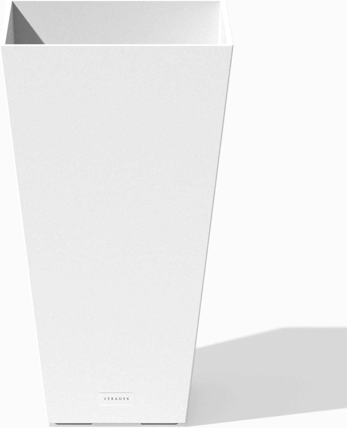 Veradek Pure Series Taper Planter - Tall Tapered Outdoor Planter with Shelf