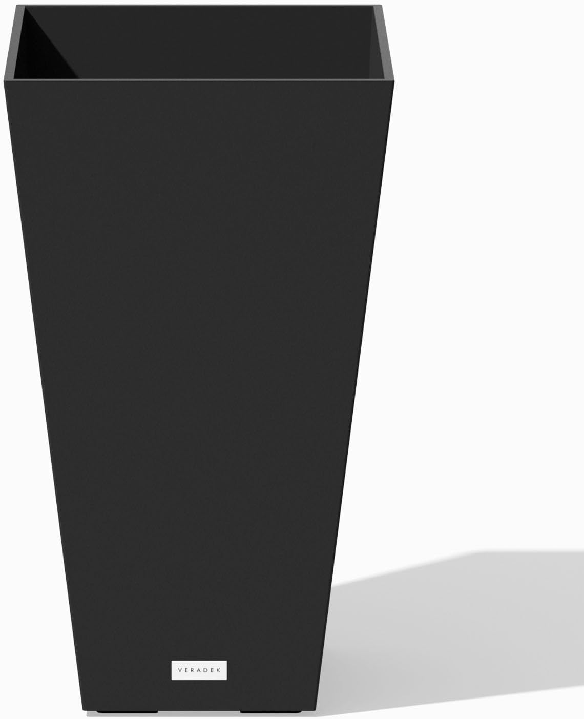 Veradek Pure Series Taper Planter - Tall Tapered Outdoor Planter with Shelf