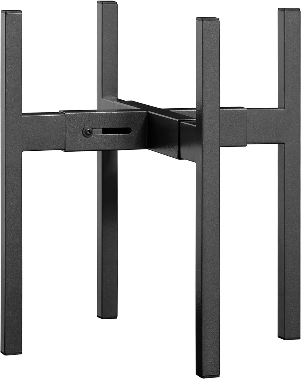 10-Inch Black Planter & 8”-12” Adjustable Stand Bundle